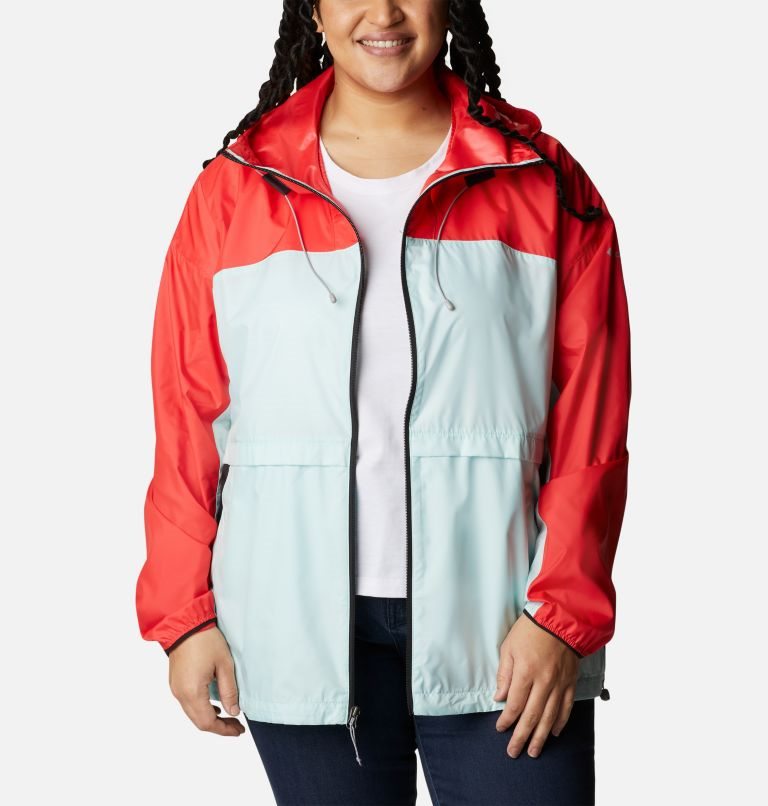 Women's Columbia Alpine Chill Windbreaker Jackets Red / Mint | Plus Size CA-LL4A8